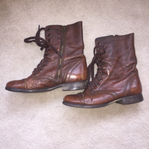 SIZE 6.5 AND 7.5 Brown Steve Madden Troopa Boot - Picture 3 of 7